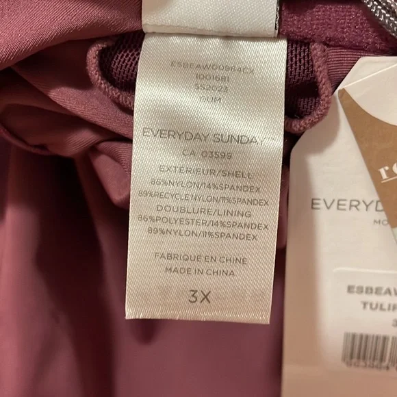 Everyday Sunday The Wrap Cutout One-Piece Swimsuit, Tulipwood, sz 3X - Picture 11 of 15